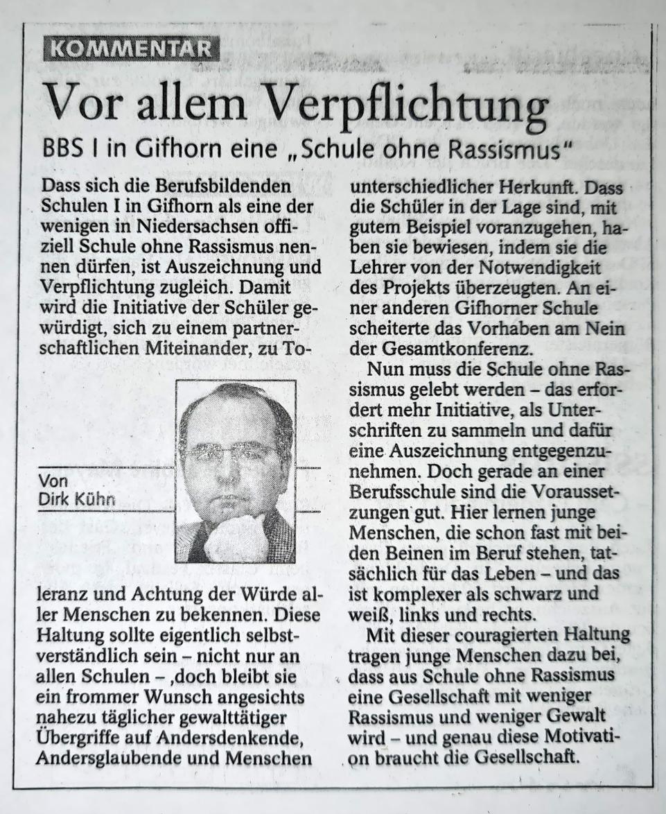 2001.06.15. - Vor allem Verpflichtung - Braunschweiger Zeitung