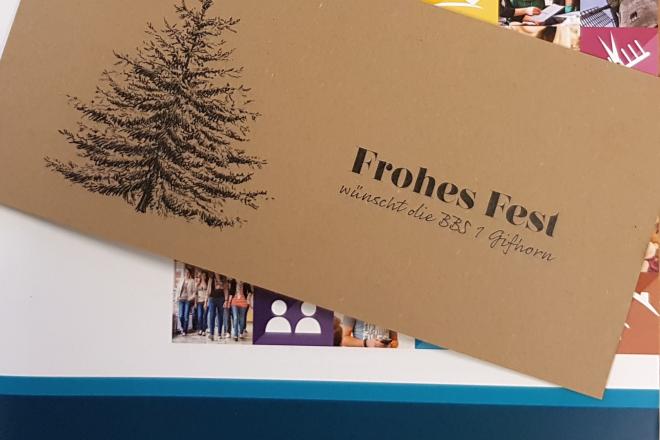 Frohe Weihnachten wünscht die BBS 1